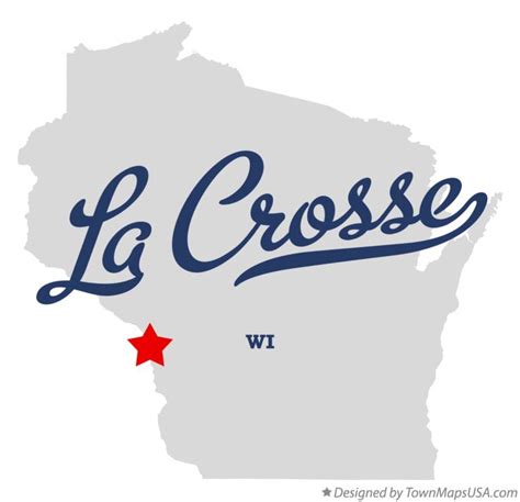 Map of La Crosse, WI, Wisconsin