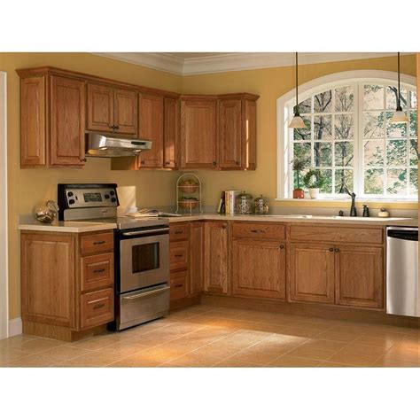 Hampton Assembled 9x30x12 in. Wall Kitchen Cabinet in Medium Oak #cocinasColores | Kitchen ...