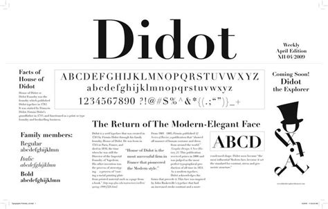 Most influential modern typeface. Set standard for contrast, stress, and geometric structure ...