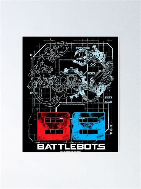 "Battle_Bots Robot Schematics Logo Premium " Poster for Sale by ...