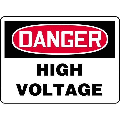 Danger / High Voltage Sign — Gempler's