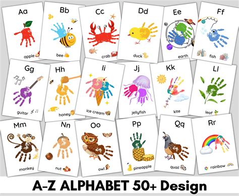 My handprint alphabet book alphabet handprint art baby etsy – Artofit