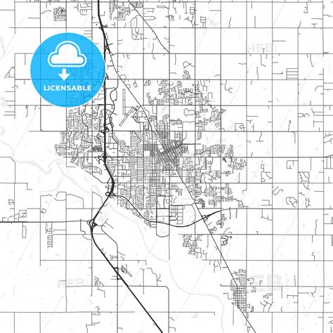 Norman, Oklahoma - Area Map - Light - HEBSTREITS