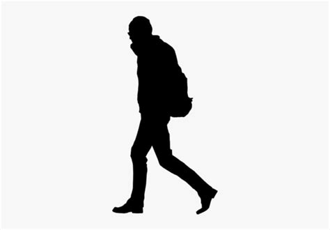 Man Walking Away Png Transparent Images - Silhouette Guy Walking With ...