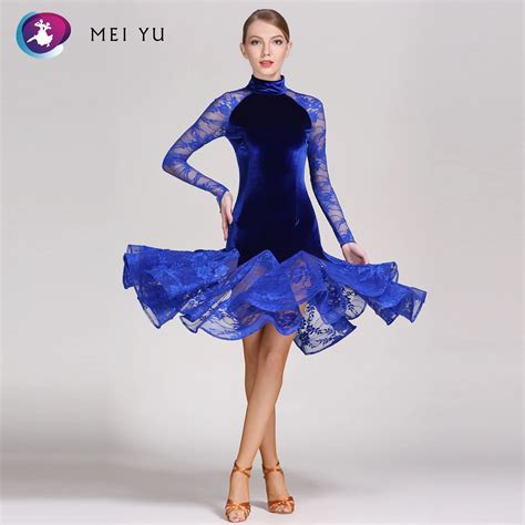 MEI YU GB002 Latin Dance Costume Rumba Samba Cha Cha Dancing Dress Women Lady Dancewear Ballroom ...