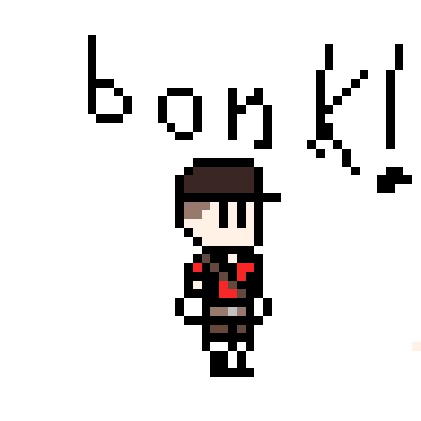 By smuglybreathes: Pixel scout! BONK! : r/tf2