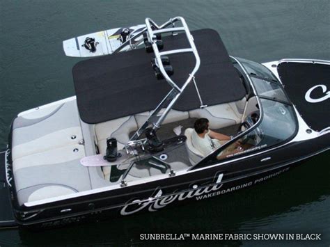 FreeRide Wakeboard Tower Bimini - Sunbrella Captain Navy - Aerial Wakeboarding