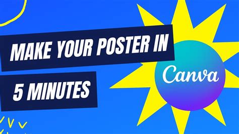 How to make poster in Canva - Canva Poster Tutorial - YouTube