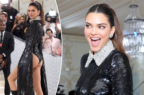 Kendall Jenner bares butt at Met Gala 2023 red carpet