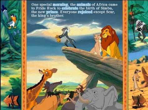 Disney Animated Storybook The Lion King Games