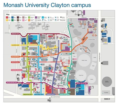 Monash university Clayton campus map - Monash university Clayton map ...