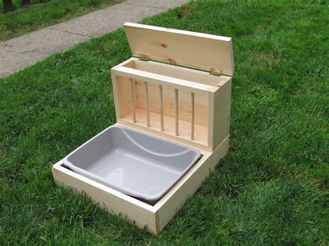 Small Hop Box: Rabbit Bunny Hay Feeder and Litter Pan Combo - Etsy | Hay feeder, Litter pan, Litter