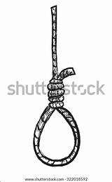 Noose Knot Drawing Sketch Coloring Page sketch template