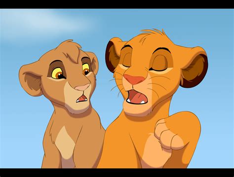 Simba and Tama - Tama the lion Fan Art (33906397) - Fanpop