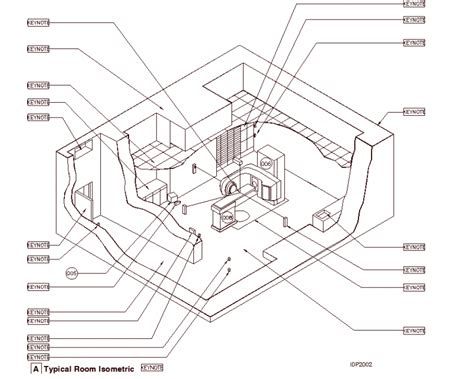 CT scan room detail isometric drawing in dwg AutoCAD file. - Cadbull