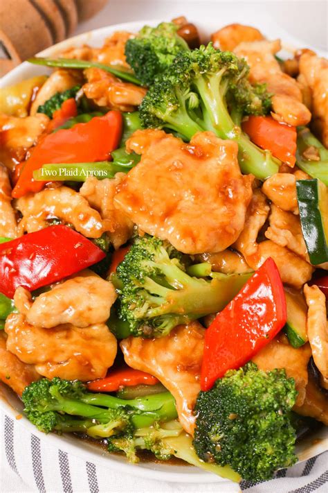 Chicken with Mixed Vegetable Stir Fry | Two Plaid Aprons