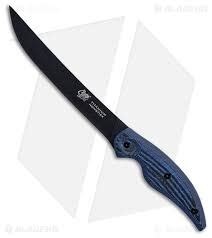 Camillus Cuda 7" Wide Fillet Fixed Blade Knife Blue vs Cold Steel ...