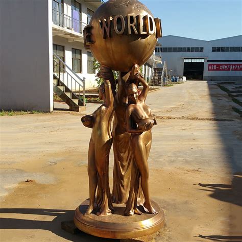 Bronze The World Is Yours Statues For Sale - SevenTreeSculpture