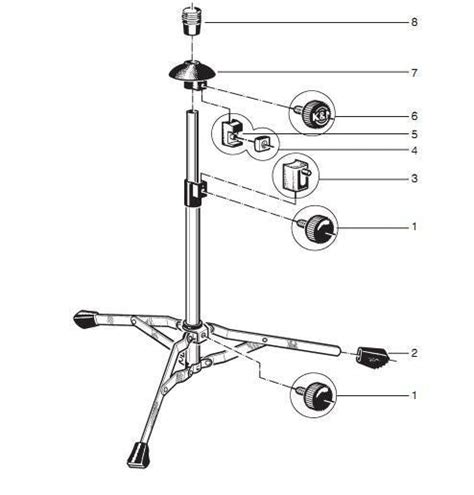 The Horn Guys - K&M 14990 Trombone Stand Parts