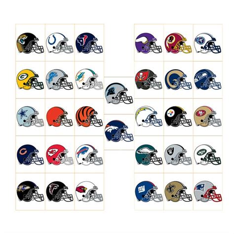 NFL Team Helmet Stickers | Gumballs.com