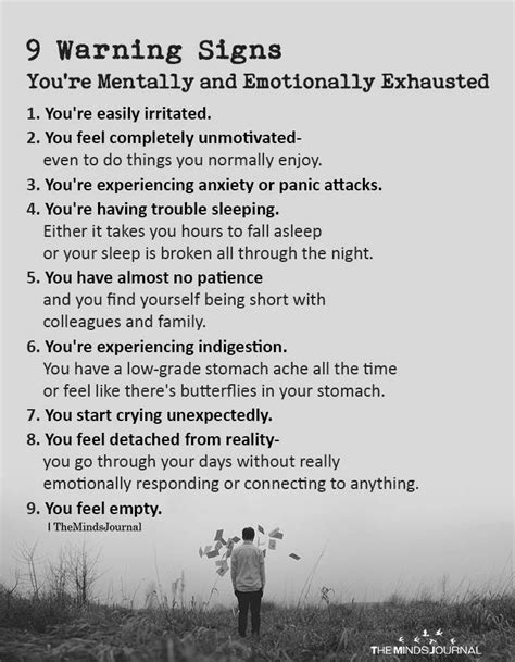 10 Signs Your Emotionally Exhausted Or Traumatized