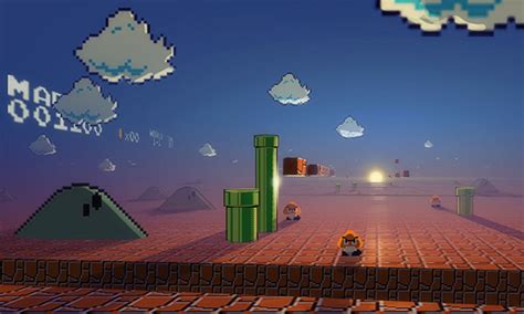 Online crop | Super Mario 3D view, Super Mario, digital art, pixel art, video games HD wallpaper ...