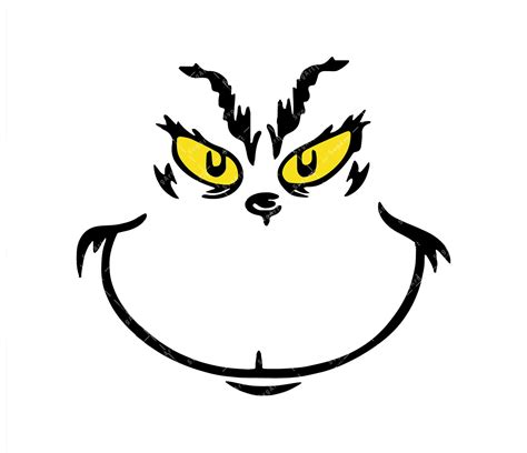 Grinch Face SVG, PNG, PDF, Grinch Image, Christmas Cut File