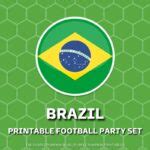 Printable Brazil Football Party Set (World Cup)
