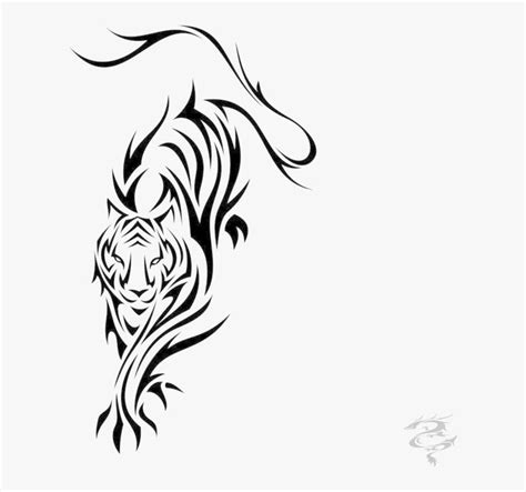 Easy Tiger Tattoos Clipart Tribal Tattoo Transparent - Tiger Tattoo Png, Png Download is free ...