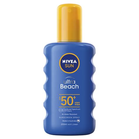 NIVEA Sun Ultra Beach Sunscreen Spray SPF50+ 200ml | Amals Discount Chemist