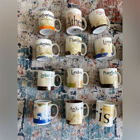 Starbucks | Dining | Starbucks Travel Collectors Mugs 3 Each | Poshmark