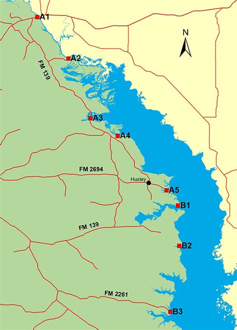 Toledo Bend Fishing Map - Sarah Cornelle