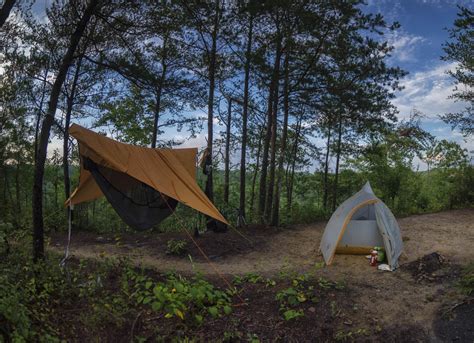 Our campsite at the top of the Cloudsplitter Trail in the Red River ...