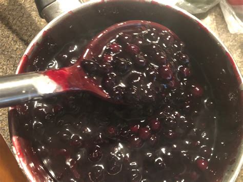 Saskatoon Berry Pie | Filling and Sauce - Food Meanderings