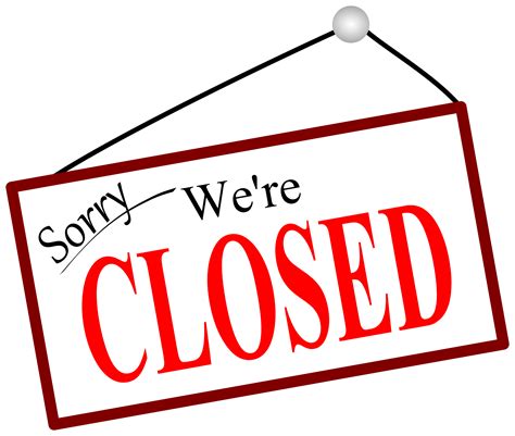 Closed Sign Clip Art Png