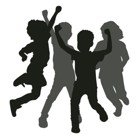 Silhouette Dance Clip art - children playing png download - 512*512 - Free Transparent ...