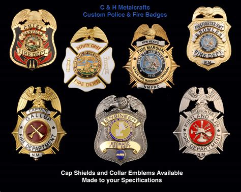 Custom Fire Dept Department Badges New Mexico | Custom Law Enforcement Medals