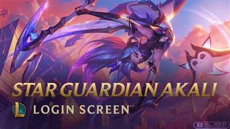 Star Guardian Akali | Login Screen | Animated Splash Art - League of ...