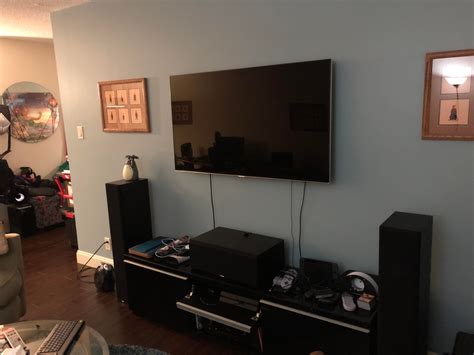 Big upgrade over my sound bar! 5.1 apartment setup. : r/hometheater