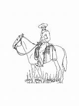 Cowboy coloring pages sketch template