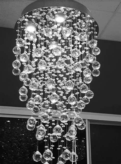 Rain drop Modern Crystal Pendant Chandelier Light Fixture MC77341 | MNG Lighting Montreal Quebec ...