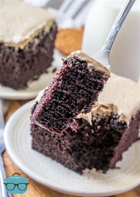 Homemade Dark Chocolate Cake - The Country Cook