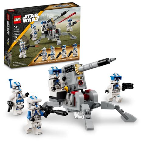 Buy LEGO Star Wars 501st Clone Troopers Battle Pack 75345, Buildable Toy Set with AV-7 Anti ...