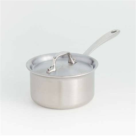 All-Clad d3 Curated 1.5-Quart Saucepan with Lid + Reviews | Crate & Barrel