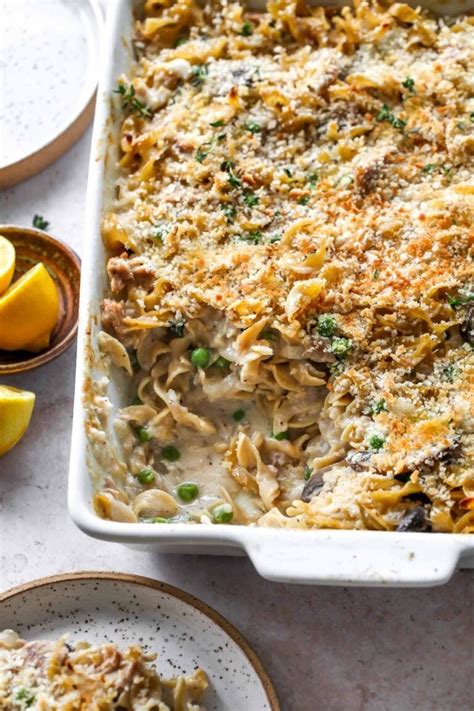 Healthy Tuna Noodle Casserole - Dishing Out Health