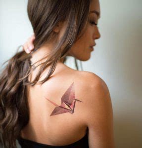 61 Beautiful Origami Inspired Tattoo Designs - TattooBlend