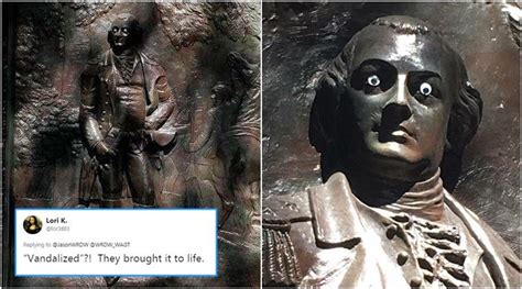 Someone put googly eyes on this revolutionary war general’s statue and netizens can’t stop ROFL ...