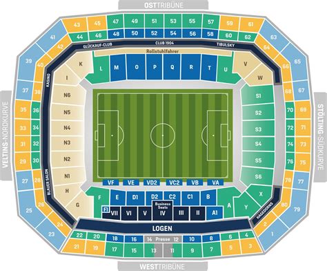 Stadionplan - FC Schalke 04 - VELTINS-Arena