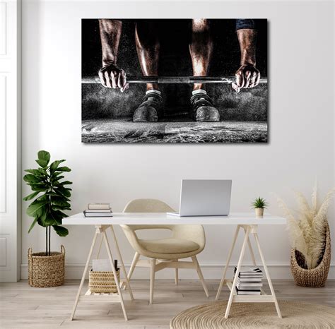 Gym Wall Art Canvas Set. Motivation Wall Decor. Office | Etsy