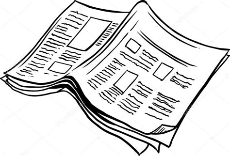 Open newspaper — Stock Vector © businessdoodles #60499799